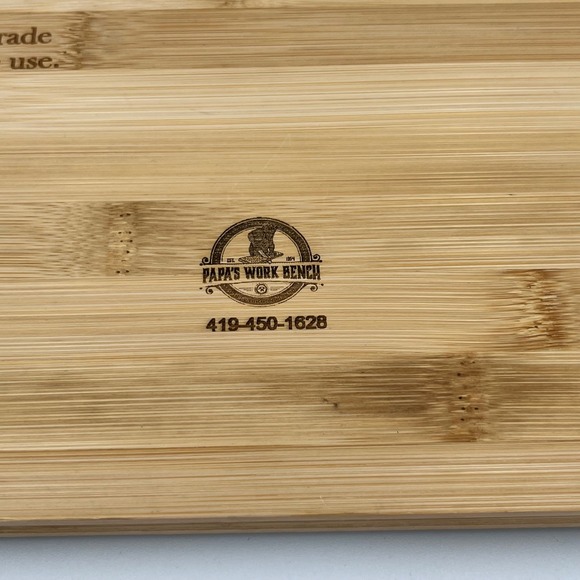 My Kitchen My Rules Bamboo Cutting Board Funny Grandma Gift - Picture 6 of 8